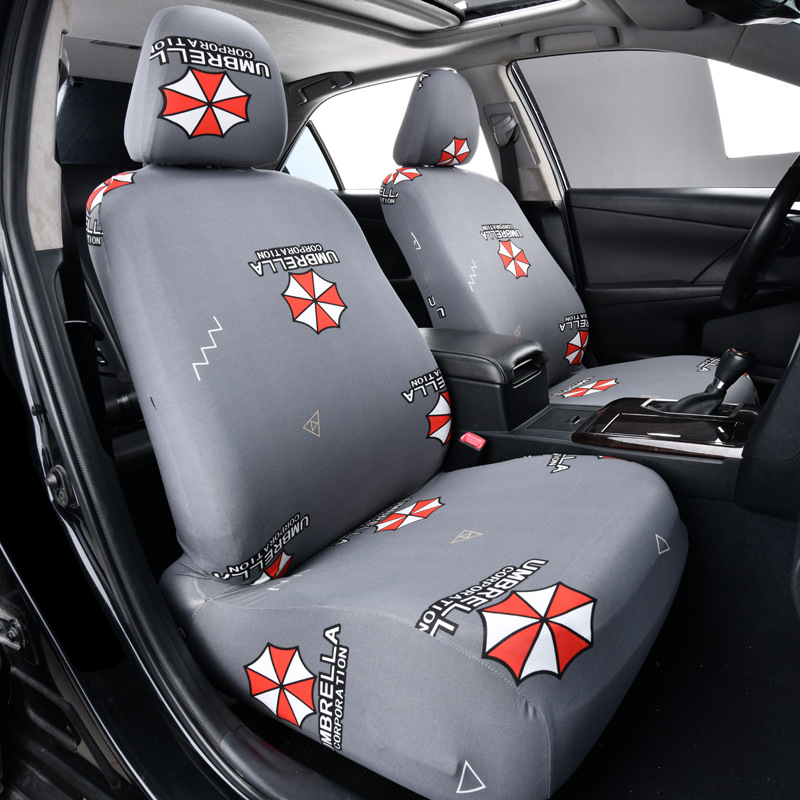 Model a front seat covers-1 small umbrella