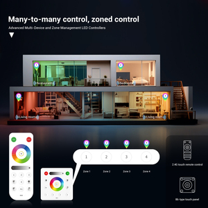 SP539E SPI <span class=keywords><strong>RGBW</strong></span> IoT Controlador <span class=keywords><strong>LED</strong></span> WiFi APP Alexa Google Home Tira de luz direccionable DC 5V-24V