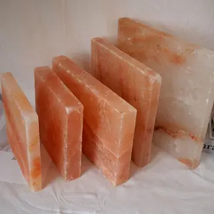מלח ורוד טבעי אבן מלבני מלבני אריחי מלח לספא חדר מלח סאונה לבריאות