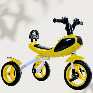 Tricycle de bébé pour enfants de haute qualité jouet à 3 roues avec poussée électrique et pédale en plastique et conception de modèle de roues EVA - Product Image 6