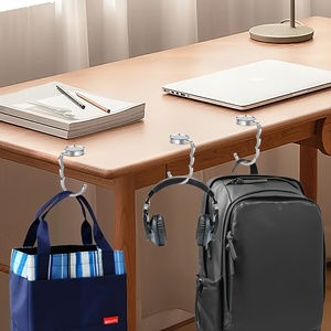 Folding Purse Holder Portable <strong>Table</strong> Bag Holders Less Than 3.8cm/1.50 Inch in Thickness Metal <strong>Handbag</strong> <strong>Hooks</strong> for <strong>Tables</strong> - Product Image 4