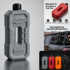 Bidon antistatique portable en PE de 2 L, réservoir de stockage de carburant et d'<span class=keywords><strong>eau</strong></span> anti-fuite pour camping-car, <span class=keywords><strong>caravane</strong></span>, moto, véhicule tout-terrain - Product Image 1