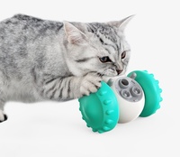 Tienda de mascotas, juguete interactivo para mascotas, Robot, coche, Bola de alimentación lenta duradera con rompecabezas dispensador de golosinas para gatos, perros, rueda, rompecabezas de persecución