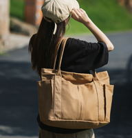 Nouveau Sac Fourre-Tout en Toile Style Japonais 2026, Personnalisable avec Logo, Grande Capacité, Multicolore, Sac à Main Décontracté pour Femme, Sac à Bandoulière