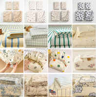 Draps de lit en coton naturellement frais et doux 400TC Vintage avec poche élastique de 14 pouces, s'adaptent aux matelas jusqu'à 16 pouces, ensemble de draps toutes saisons