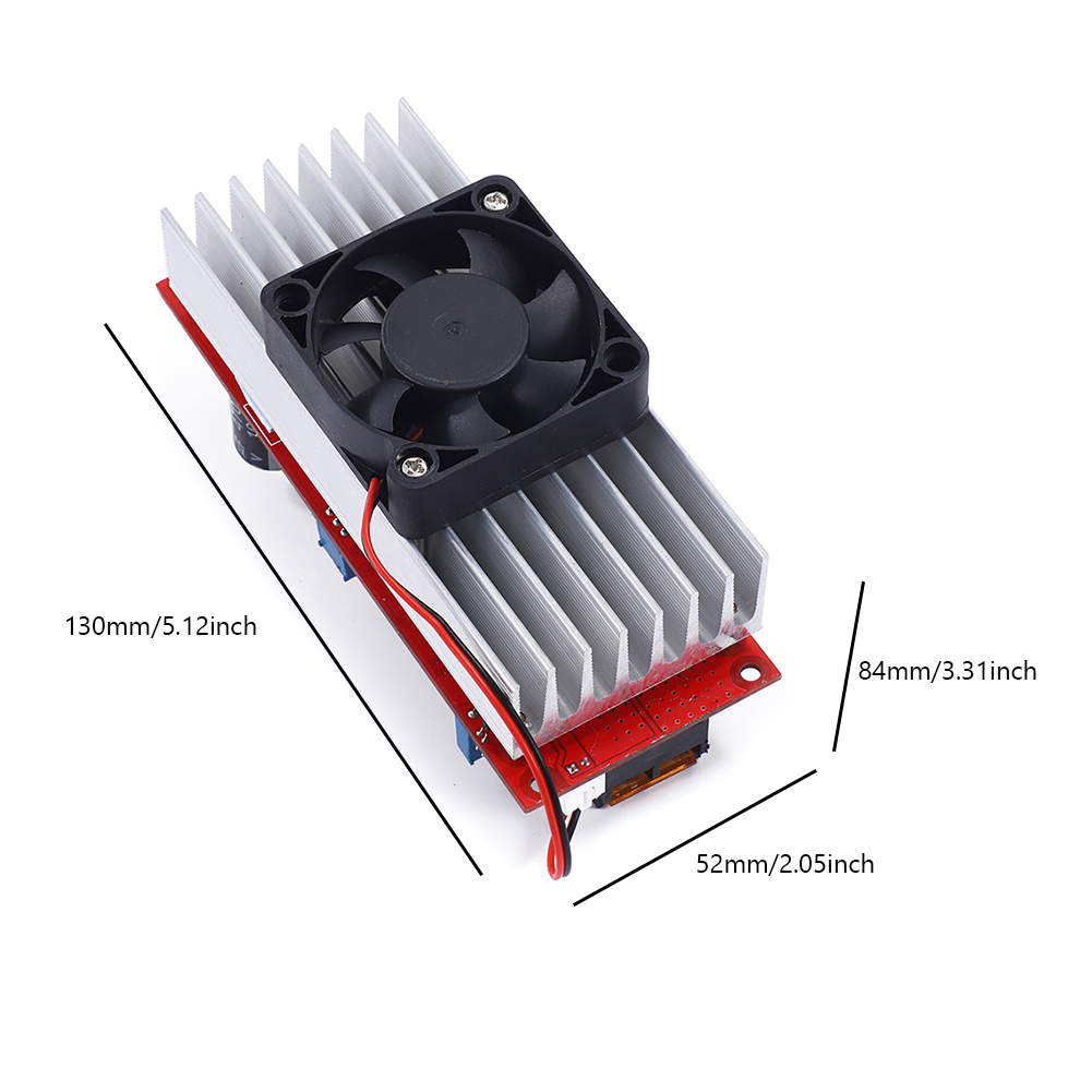 Fictory DC-DC Boost Converter, Opwaartse Converter Constante Voedingsmodule, DC-DC 10-60 V naar 12-97 V 1500 W 30 A Spanningsopwaartse Converter Boost CC-CV voedingsmodule