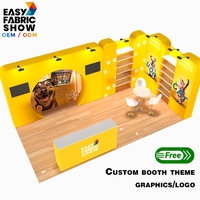 Großhandel Modularer Ausstellungsstand Faltbarer Pop-up-Display-Stoffstand für Einfache Lagerung und Transport