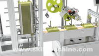 Etiquetadora Automática de Bandejas de Huevos SKILT con Superficie Plana |   Etiquetadora de Tapas Autoadhesivas con Pantalla Táctil PLC para Cartones de Huevos de Metal y Vidrio