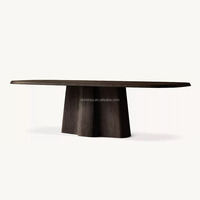 Table à manger en bois massif de style antique français Design rectangulaire simple pour meubles de luxe pour appartement à la maison avec fonction d'assemblage