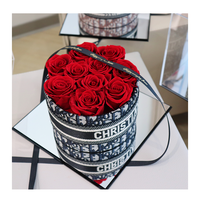 Bouquet de fleurs immortelles fait main, rose préservée pour la Saint-Valentin, la fête des mères, Noël et les cadeaux du Nouvel An