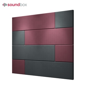 Diseño elegante chapa WPC insonorizado 3D paneles de pared tela de reducción de sonido deflector de ruido panel amortiguador de ruido - Product Image 1