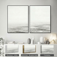 Peintures et décorations murales, paysage minimaliste moderne, impression Giclée sur toile avec cadre en alliage d'aluminium - Décoration murale de taille personnalisable