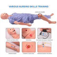Maniquíes de Enfermería de Cuerpo Completo Avanzados para Personas Mayores, Modelos de Entrenamiento en Ciencias Médicas, Material de PVC, Ayudas Didácticas de Anatomía para el Cuidado