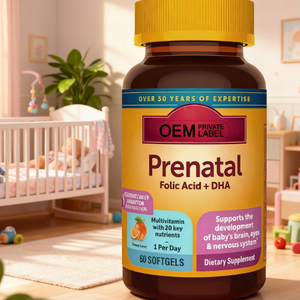 Integratore Prenatale per Donne con Acido Folico + DHA, Vitamine e Minerali per Supporto Nutrizionale Quotidiano, 60 Capsule Morbide - Product Image 3