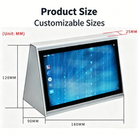 Panneau d'affichage électronique intelligent en alliage d'aluminium à double écran de 7 pouces avec écran tactile pour systèmes sans papier