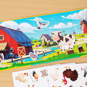 Livre de coloriage et de puzzles éducatifs pour enfants sur le thème des animaux, vente en gros - Product Image 2