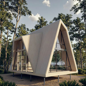 <span class=keywords><strong>Maison</strong></span> préfabriquée en structure triangulaire en bois, villa à 2 étages, chalet en rondins, mini-lodge préfabriquée, 2 chambres, design moderne, chalet <span class=keywords><strong>de</strong></span> villégiature - Product Image 1