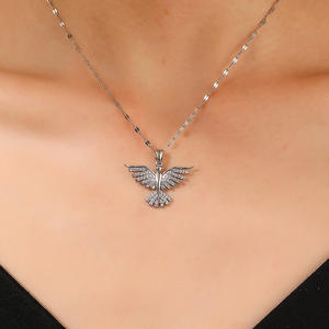 שרשרת כנפי פנקס אופנה קריסטל אופנה עבור נשים תכשיטים טרנדים מותרות חדש יוקרה נשים - Product Image 4