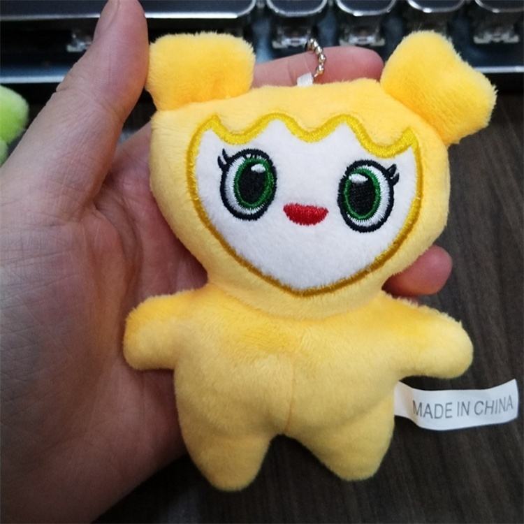 Korean Kawaii Cartoon K-pop Plush Keychain Doll & Oem Available