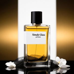 Botella <span class=keywords><strong>de</strong></span> Perfume <span class=keywords><strong>de</strong></span> Vidrio Transparente Plana <span class=keywords><strong>de</strong></span> Lujo al por Mayor, 50ml <span class=keywords><strong>100ml</strong></span>, Recargable, con Pulverizador <span class=keywords><strong>de</strong></span> Niebla Fina y Tapa, para Fragancias Premium - Product Image 3