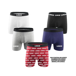 Biancheria intima uomo Boxer slip cotone elasticizzato disegni personalizzati Logo <span class=keywords><strong>5</strong></span> pollici Inseam uomo biancheria intima taglie forti per gli uomini - Product Image 2