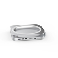 2024 MC50MH Hub Mac Mini dari Aluminium Alloy dengan Enclosure SSD M.2 10Gbps untuk 4K60HZ untuk MAC STUDIO Tersedia di Stok