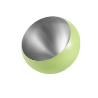 Bol mélangeur multifonctionnel en acier inoxydable à bord oblique pour buffet d'hôtel et de restaurant