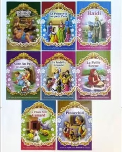 8 livres d'histoires éducatives pour enfants, apprentissage du français, A4, Montessori, contes de fées en français, dessins animés - Product Image 2