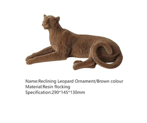 Los Fabricantes Ofrecen Decoraciones Suaves para Escritorio, Esculturas de Animales, Leopardo, Adornos para Decoración del Hogar - Product Image 5