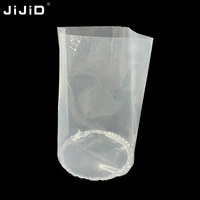 Sacs de protection pour fûts en plastique LDPE transparents à fond rond JIJID, 55 gallons (220 L), pour l'industrie chimique, qualité alimentaire