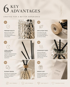 AIKUN Private Label Scent Marketing Custom Logo Premium Gift Set Wholesale High End Glass <b>Reed</b> <b>Diffuser</b> - Product Image 2
