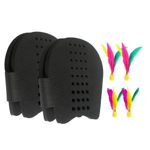 Set di racchette da <span class=keywords><strong>Badminton</strong></span> indossate da polso guanto in gommapiuma morbida palla di gomma per interni/Outdoor sport sicuri per genitori e figli - Product Image 1