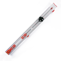 DEWEN Règle de positionnement réglable en aluminium pour cloisons sèches, 24 pouces, industrielle, DIY, OEM/ODM, pour perçage de trous de portes et tiroirs d'armoires