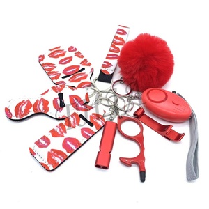 <span class=keywords><strong>Kit</strong></span> <span class=keywords><strong>de</strong></span> porte-clés d'autodéfense 9 pièces pour femmes - Outils <span class=keywords><strong>de</strong></span> sécurité légers en plastique et métal imperméables - Vente en gros - Product Image 6