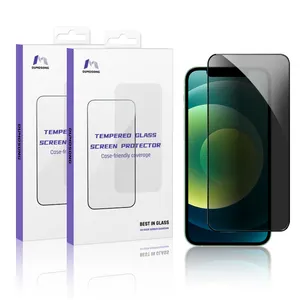 Oem personalizar para iphone 13 12 xr vidro temperado, privacidade, anti espião, protetor de tela para iphone 14