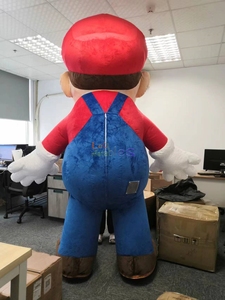 Moq 1 pieza personaje de dibujos animados inflable Super Mario <span class=keywords><strong>Luigi</strong></span> mascota disfraz para la venta Super Mario disfraces para vacaciones - Product Image 6