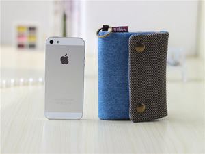 Monedero Ecológico con Llavero y Tarjetero, Estampado Triple, <span class=keywords><strong>de</strong></span> Lona, con Cierre, para Hombre y Mujer, Diseño Personalizado - Product Image 6