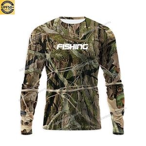 Chemises de pêche pour hommes, camouflage Real Tree personnalisé, UPF 50, anti-UV, légères, camouflage de chasse, chemises de pêche performantes - Product Image 5