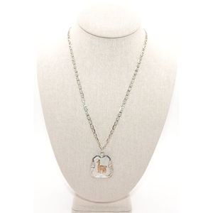 .โซ่เงินสเตอร์ลิง925 & เงินสเตอร์ลิง925และจี้ทอง18K รูปลา - Product Image 2