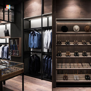 Luxury Fashion Clothing <b>Display</b> Rack LED | Stylish <b>Wall</b>-<b>Mounted</b> Garment <b>Cabinet</b> Apparel Island Stand | Eco-Friendly Custom - Product Image 3