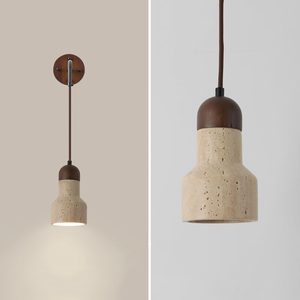 Lampada da Parete Moderna Minimalista, con Accento in Pietra Onice Gialla e Stile Retrò - Product Image 3