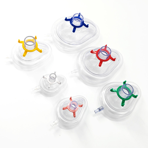 Maschera Medica per Anestesia in PVC Trasparente <span class=keywords><strong>Serie</strong></span> TW8350 Monouso con Diverse Misure per il Comfort del Paziente - Product Image 2