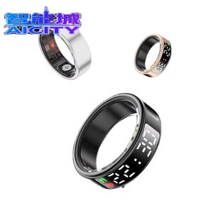 Bague connectée de suivi d'activité électronique avec écran, NFC, Wi-Fi, compatible Android/iOS, suivi de fréquence cardiaque et de sommeil, application, fonction de défilement <span class=keywords><strong>TikTok</strong></span> - Product Image 1