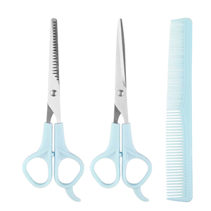 Barber Salon <b>Scissors</b> with Comb Stainless Steel Blade Home Hairdressing Cutting Shears for <b>Children</b> and Adults - Product Image 2