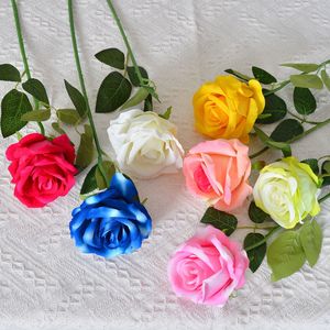 Vente en gros de roses artificielles en soie, plus grandes, douces, modernes, pour la décoration de la maison et du <span class=keywords><strong>jardin</strong></span>, murs fleuris, restaurants, décoration de mariage, fleurs pour la décoration de la maison - Product Image 2