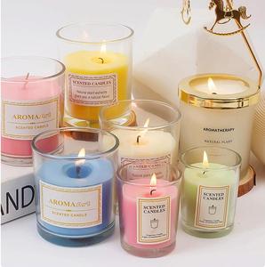 Home Duft Dekor Rauchfreie Aroma therapie Duft kerzen Kleine natürliche Soja Wachs Kerze von Ingwer Blume Jasmin Flieder Rose - Product Image 3