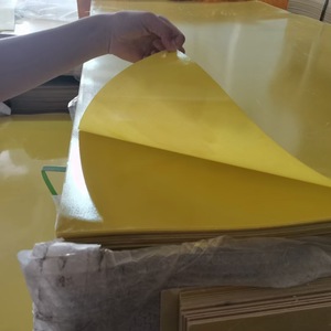 Feuille d'isolation en fibre de verre jaune, résistante aux hautes températures, personnalisation disponible - Product Image 1