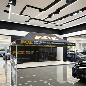 Biểu Tượng Tùy Chỉnh Nhiệm Vụ Nặng Nề Ez 3X6M 10 * 20ft PVC Tán Vải Bên Tường Di Động Gazebo Teepee Lều Cho Ngoài Trời Triển lãm Pop - Product Image 3