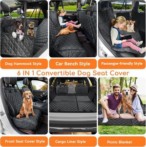 Funda Impermeable para Asiento Trasero de Coche para Mascotas, Resistente a los Arañazos, Antideslizante, Duradera y Suave, 600D - Product Image 2