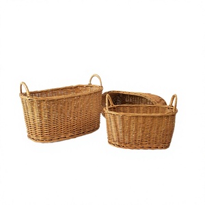 Hand-woven Simple Style <b>Bamboo</b> <b>Basket</b> Eco-friendly Multifunctional Design for Food Storage in Restaurants Picnics Kitchens - Product Image 1